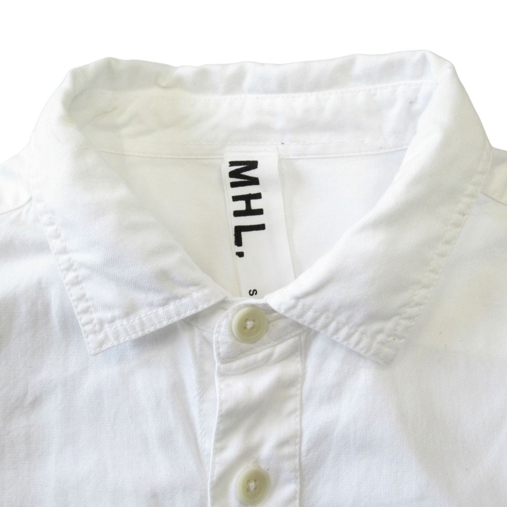 良品 MHL. マーガレットハウエル シャツ カットソー 長袖 無地 サイズS