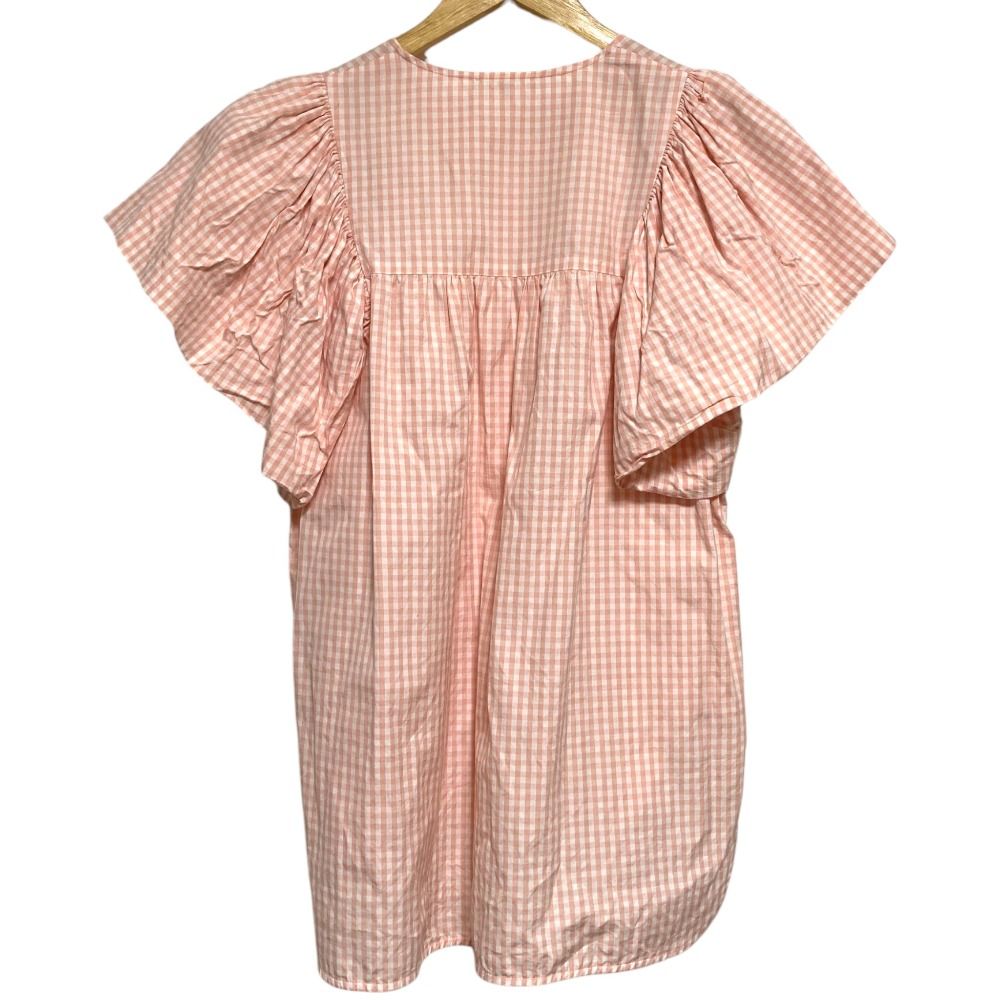 美品 yori ヨリ ギンガムチェック ブラウス YR2221-062SM サイズ38