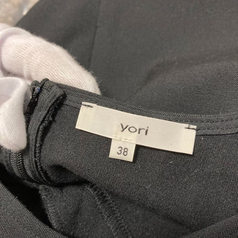 美品 yori ヨリ ウォームティアードブラウス ウォッシャブル プル