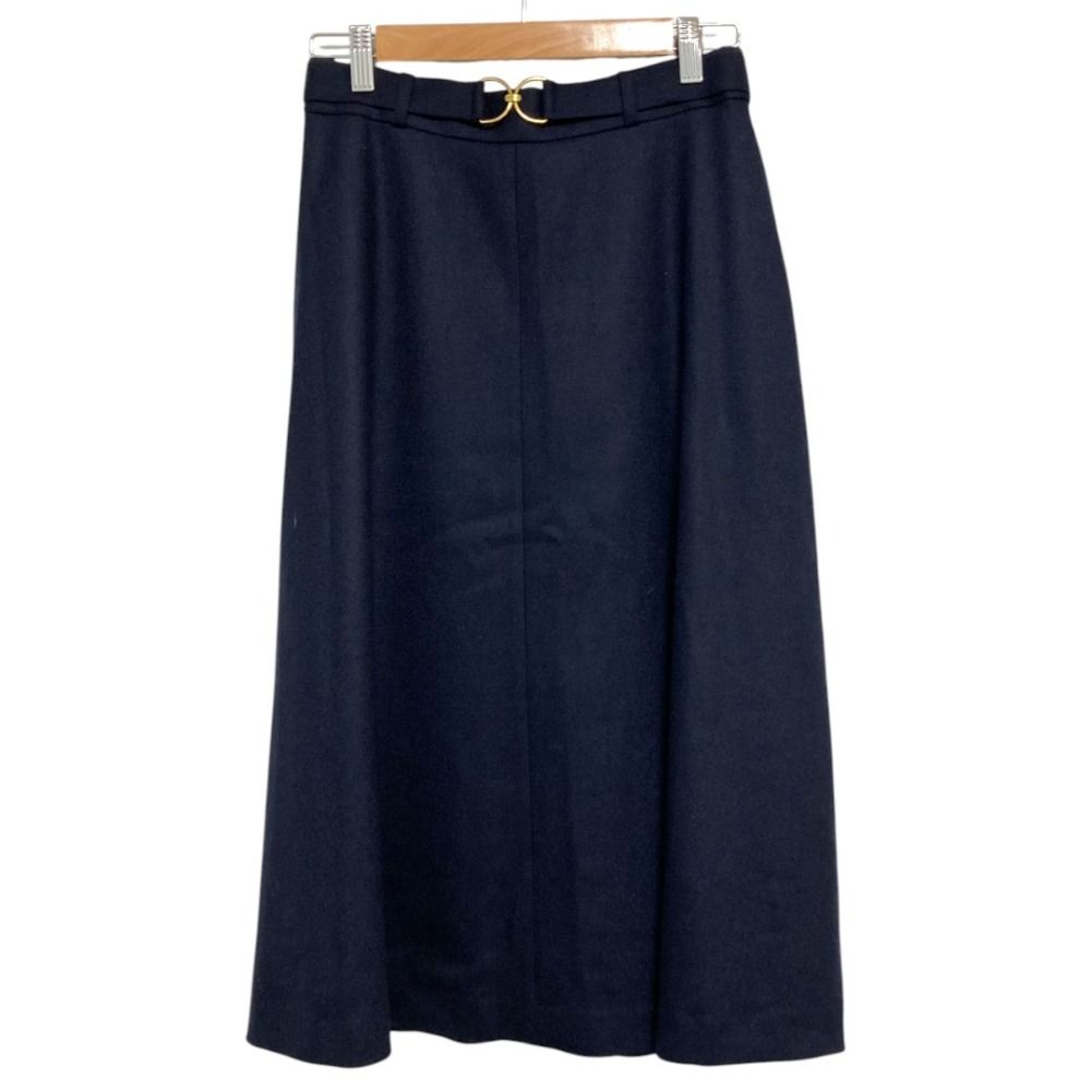 美品 23AW ANAYI アナイ ストレッチボタニーベルトバックル スカート