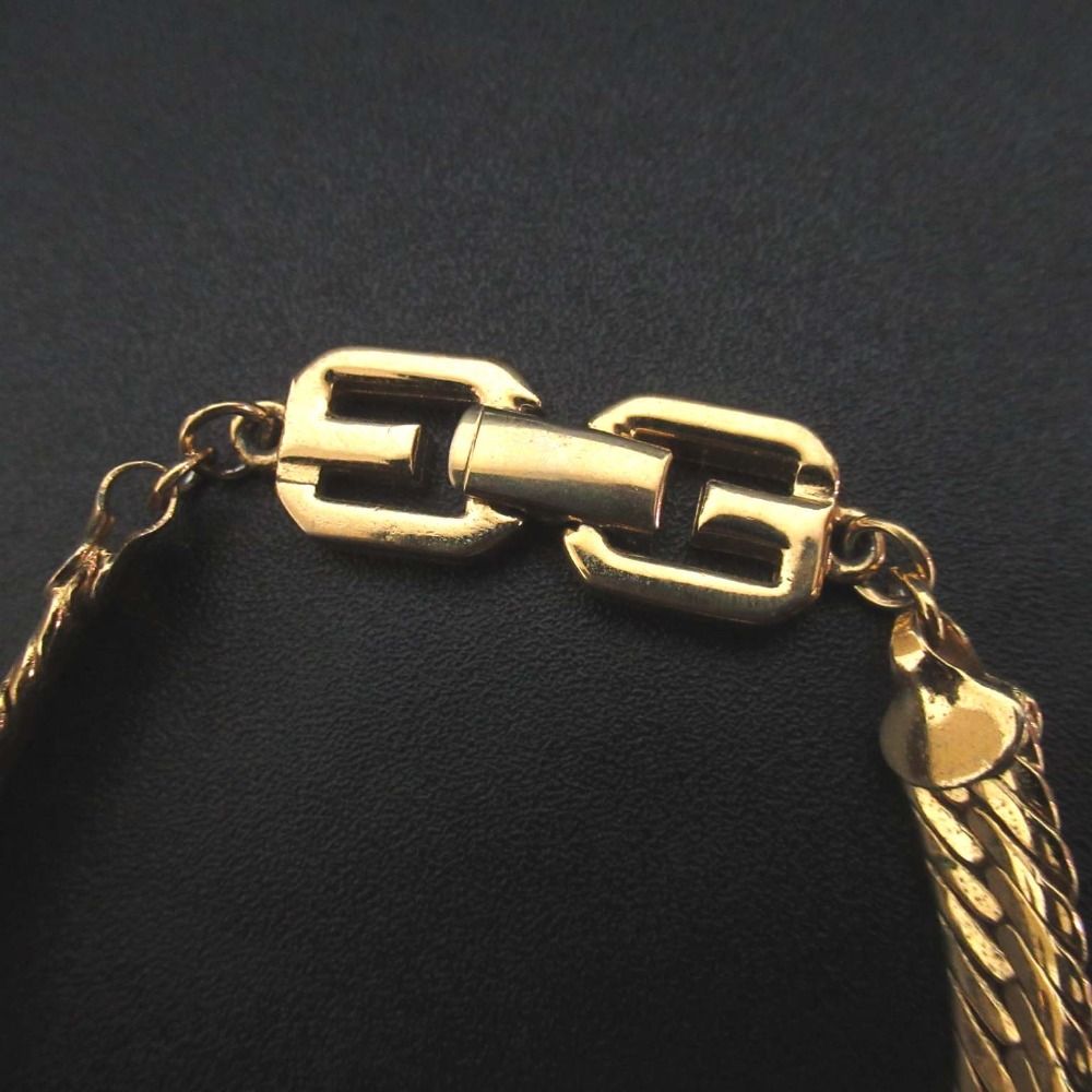 美品 GIVENCHY ジバンシー ヴィンテージ チェーンブレスレット GP