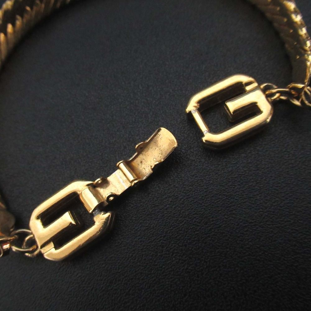 美品 GIVENCHY ジバンシー ヴィンテージ チェーンブレスレット GP