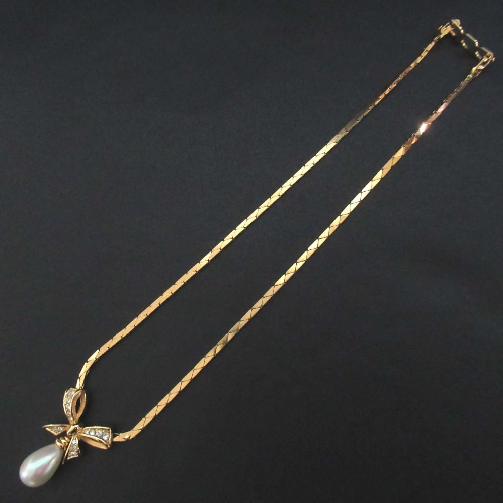 美品 Christian Dior クリスチャンディオール ヴィンテージ リボン