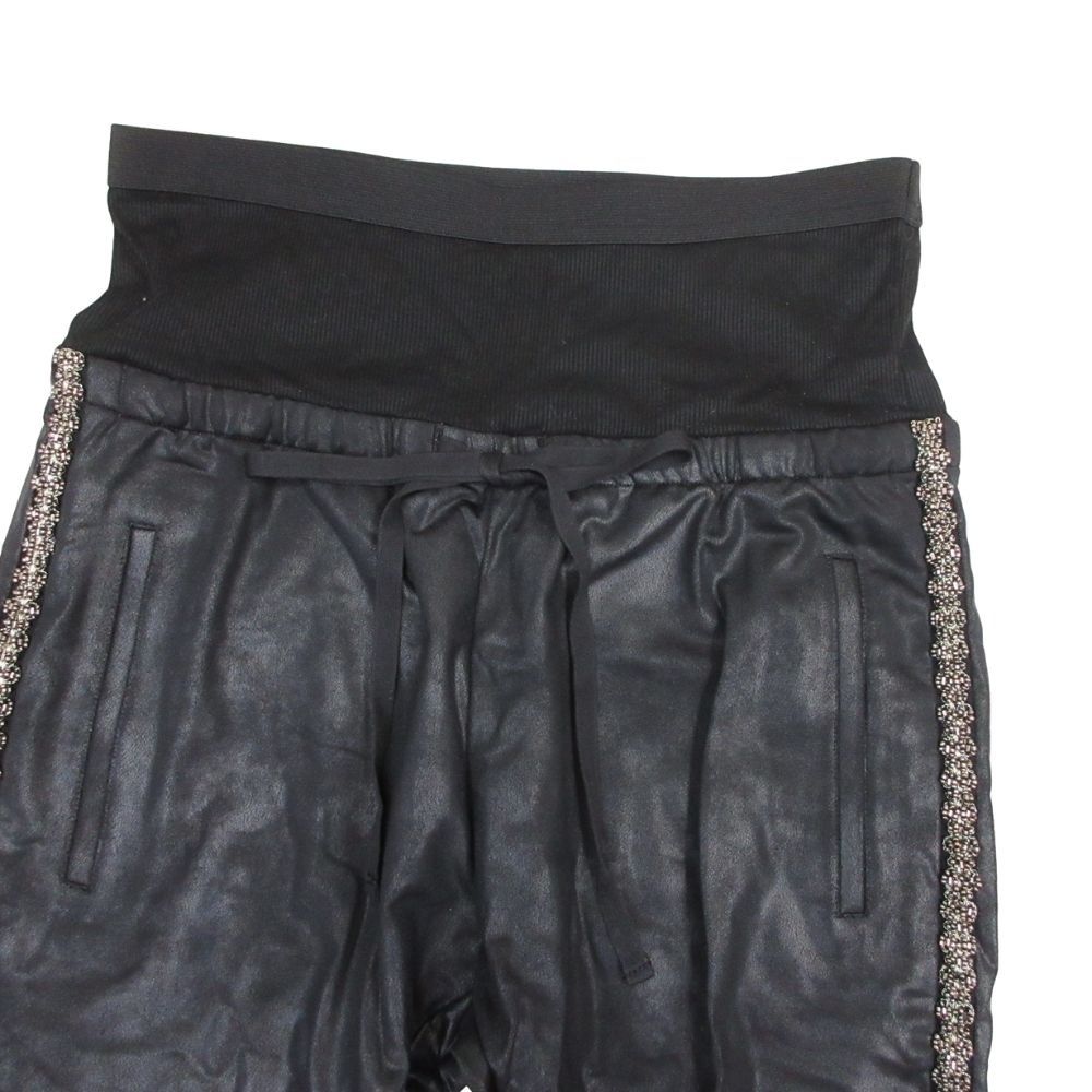 美品 bajra バジュラ サイドライン ビーズ コーティング レギンス