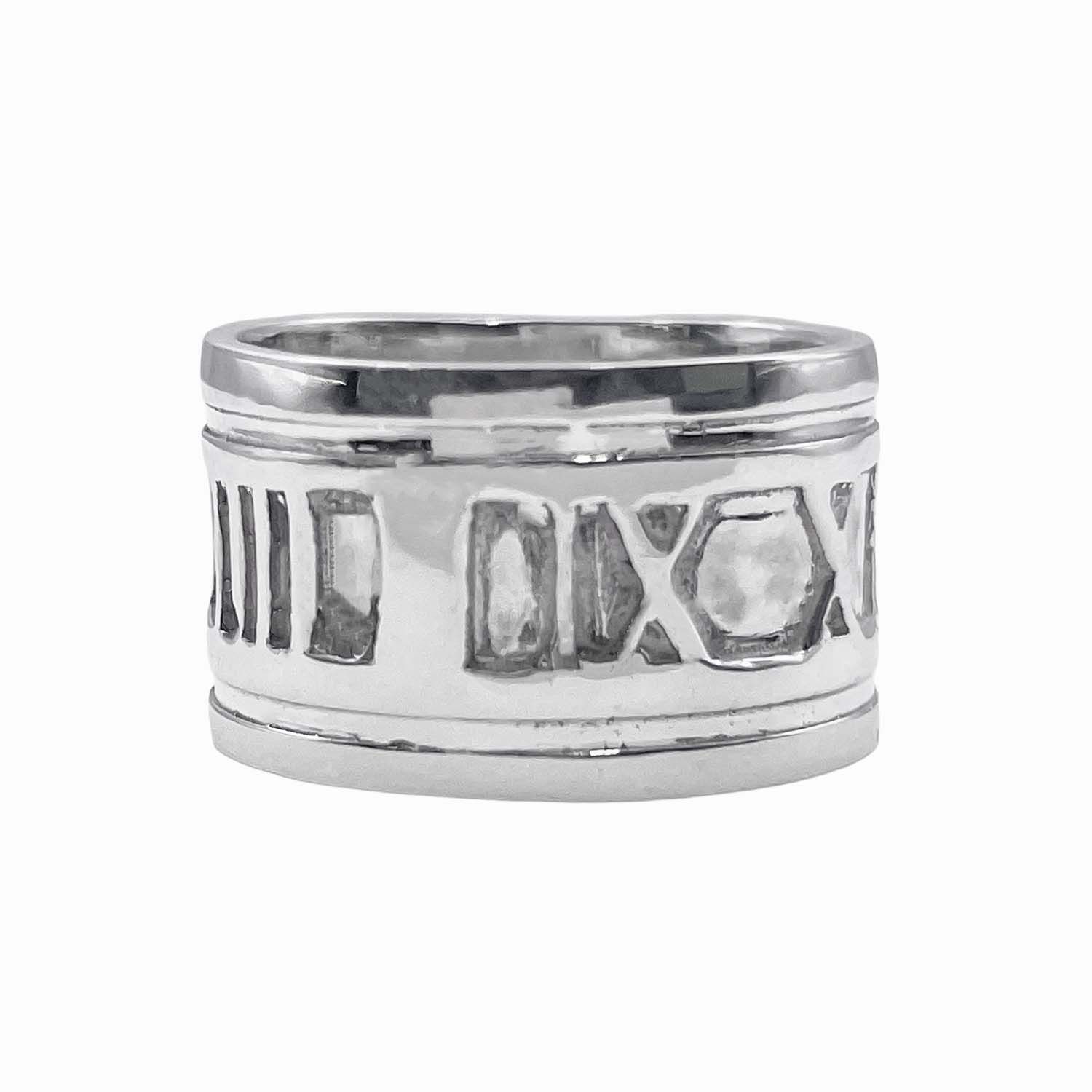 ティファニー アトラス ワイド 指輪 リング 14号 研磨仕上げ済み 925