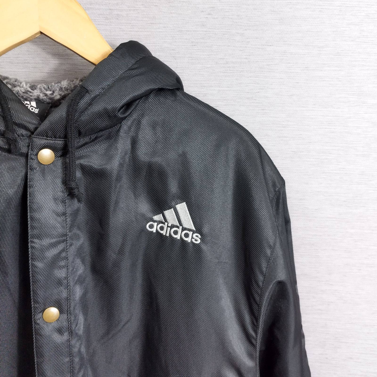 00s adidas パフォーマンスロゴ 刺繍 中綿 ベンチコート アディダス adidas アディダス ベンチ コート 中綿 JD2004 ロゴ 刺繍 スポーツ