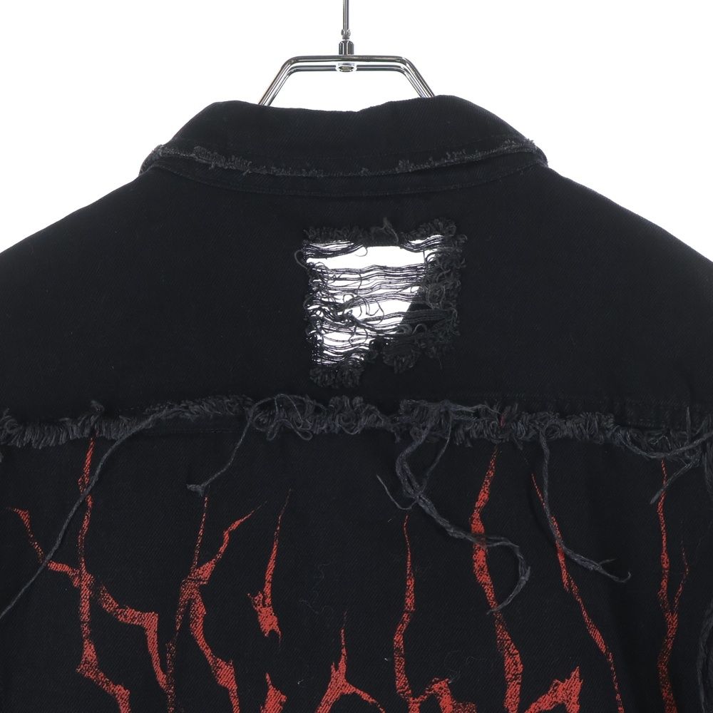 Misbhv - ダメージ ジャケット - unisex - コットン MISBHV (ミスビヘイブ) ダメージ加工 コットン長袖シャツジャケット