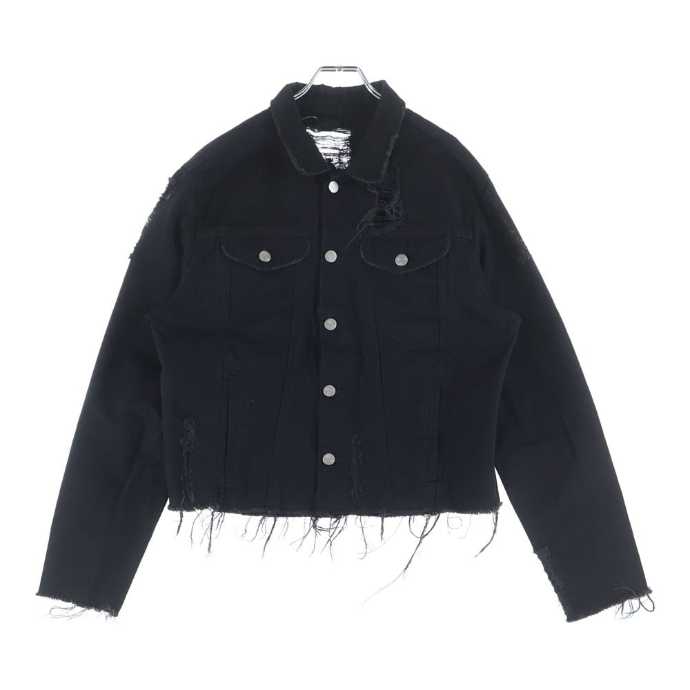 MISBHV (ミスビヘイブ) ダメージ加工 コットン長袖シャツジャケット