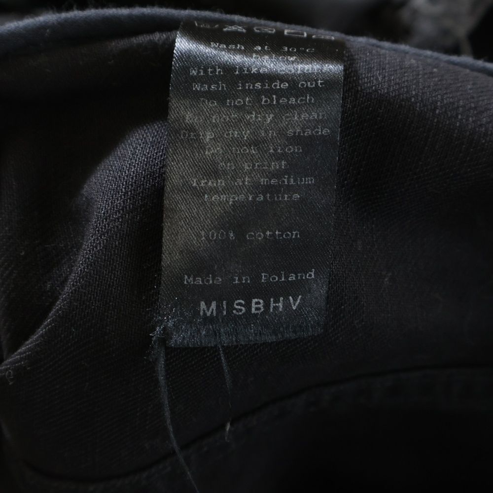 MISBHV (ミスビヘイブ) ダメージ加工 コットン長袖シャツジャケット