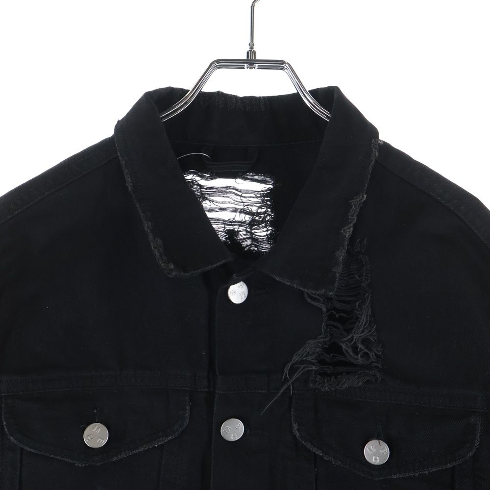 MISBHV (ミスビヘイブ) ダメージ加工 コットン長袖シャツジャケット