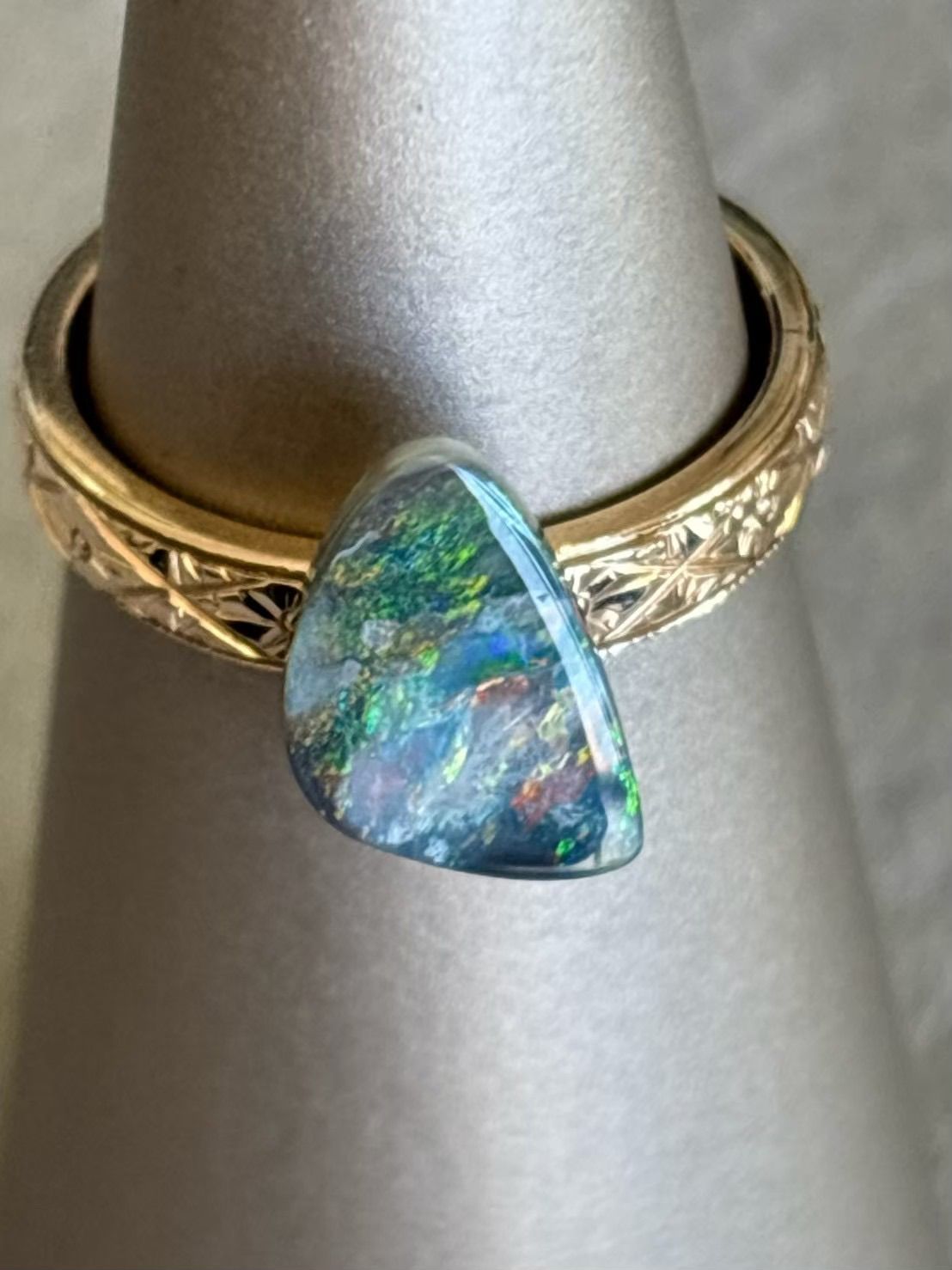 500-3-No39 天然オパール オーストラリア ライトニングリッジ産