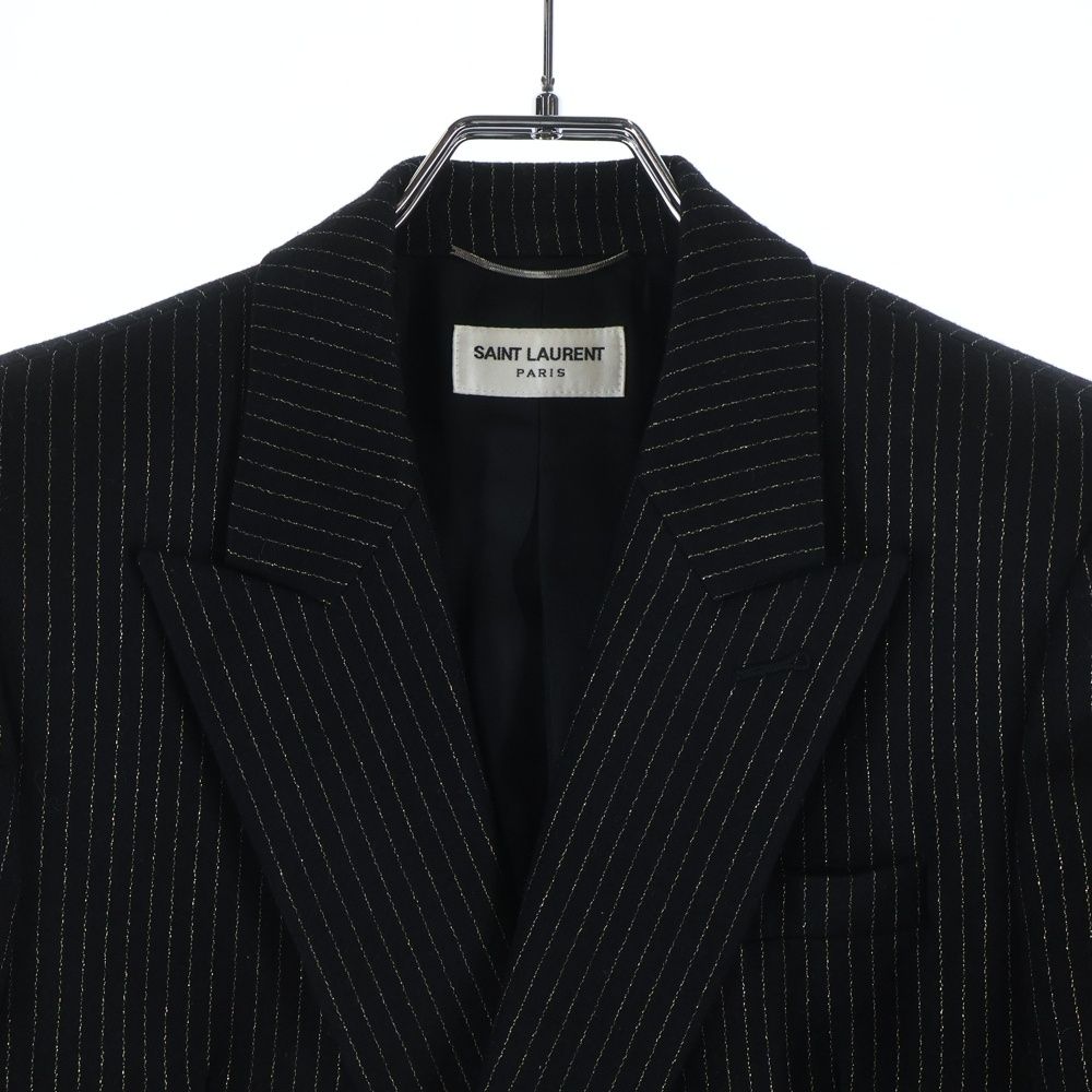 SAINT LAURENT PARIS (サンローランパリ) 19AW ダブルブレストラメ