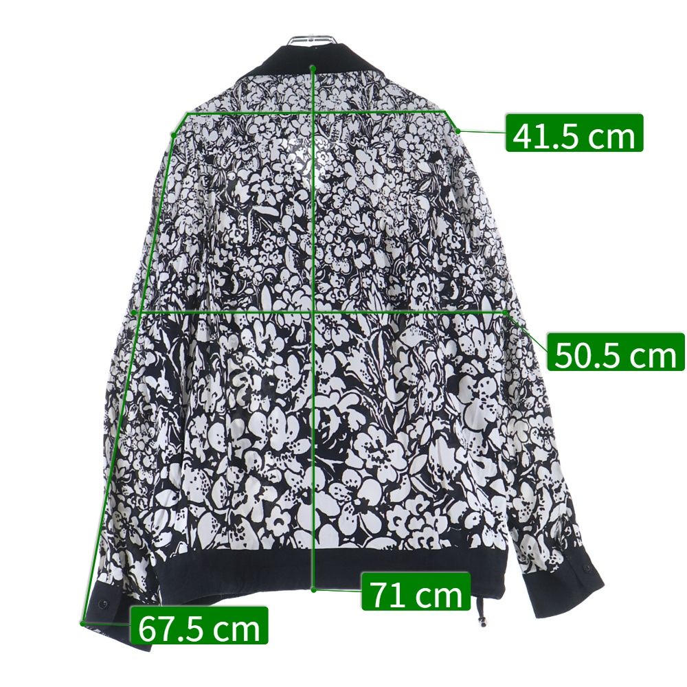 sacai 24ss Floral Print Pulloverシャツ サイズ2 Sacai (サカイ) 24SS Floral Print Shirt フローラルプリントシャツ