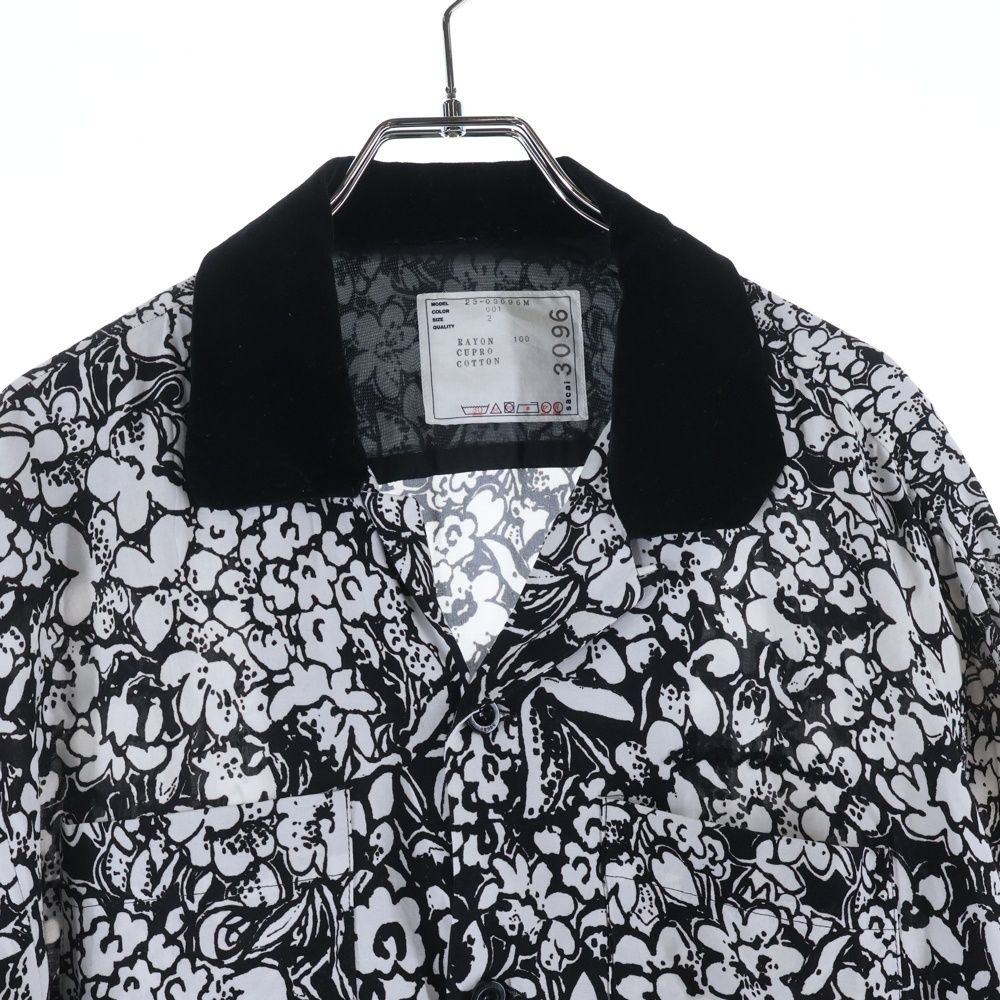Sacai (サカイ) 24SS Floral Print Shirt フローラルプリントシャツ