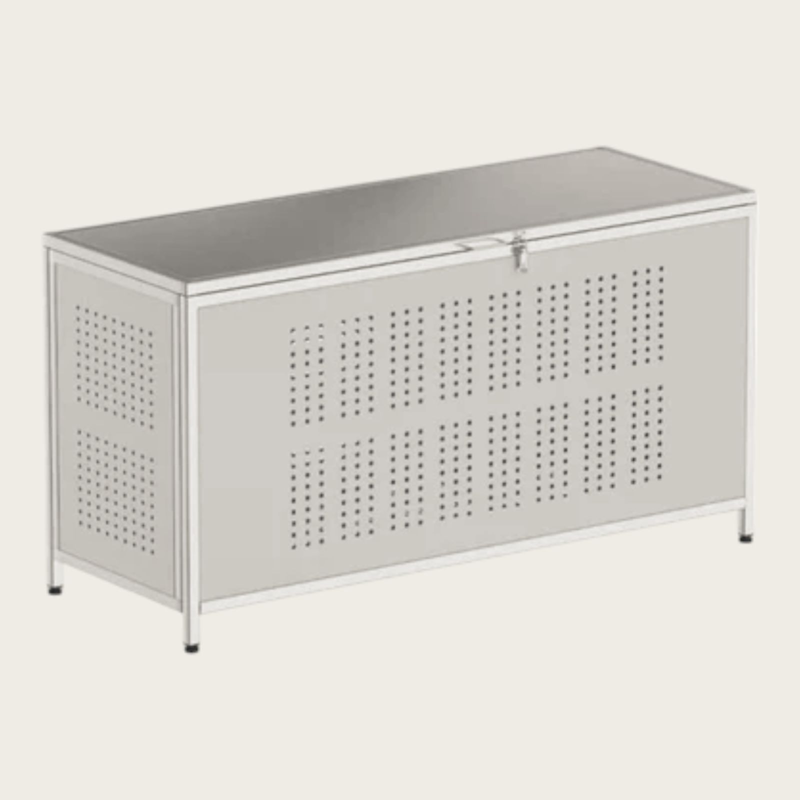 1590 ゴミ 保管 カゴ 箱 350L ステンレス製 大容量 サイズ (約)幅115