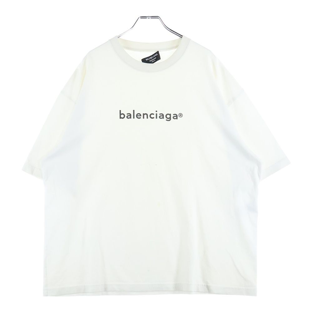 BALENCIAGA (バレンシアガ) 20AW LOGO MIDIUM FIT TEE ロゴプリント