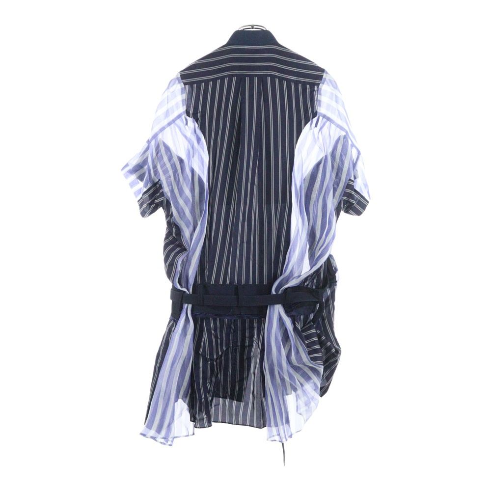 Sacai (サカイ) 17SS ベルテッド ドッキング ストライプ シースルー Sacai (サカイ) 17SS ベルテッド ドッキング ストライプ シースルー