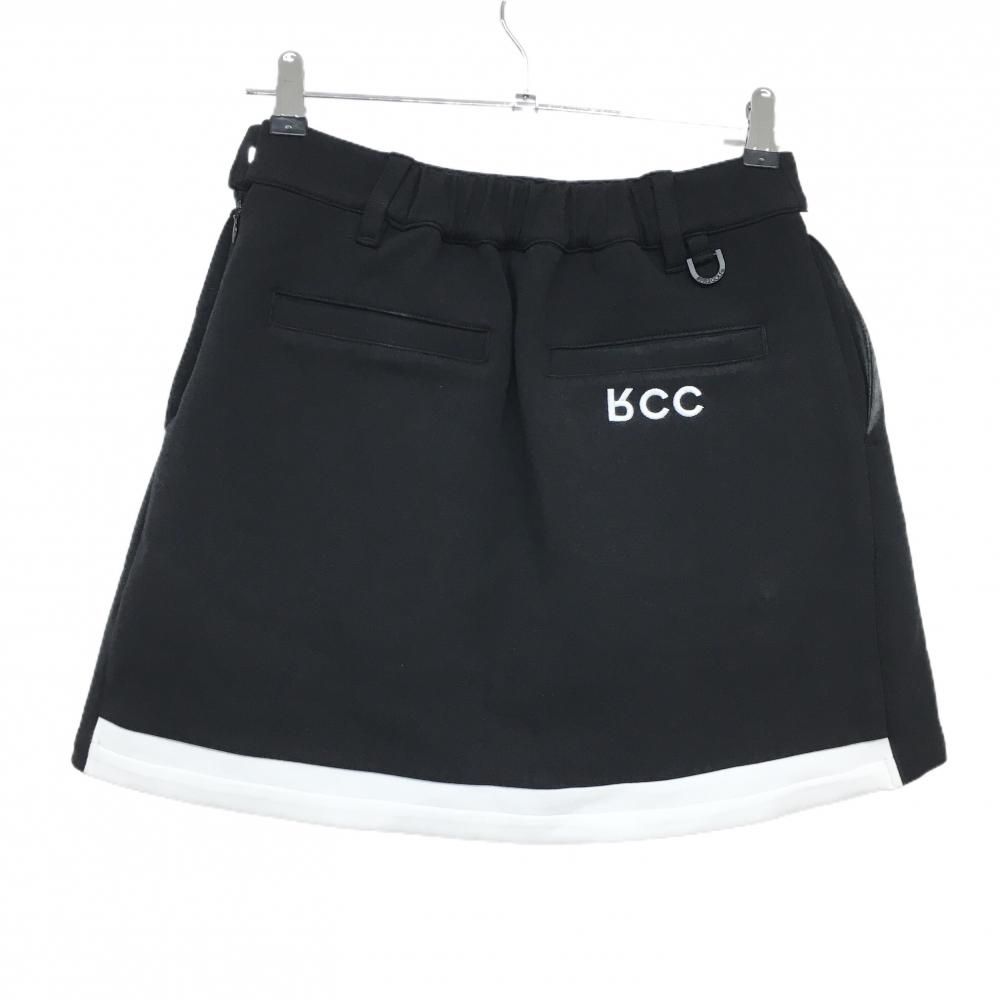 エフアールツー プリーツスカート 黒×白 ストレッチ 内側インナー