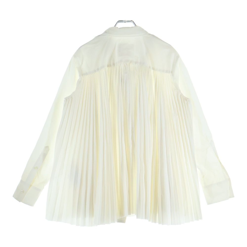 Sacai (サカイ) ドローコード付き プリーツ レギュラーカラー 長袖