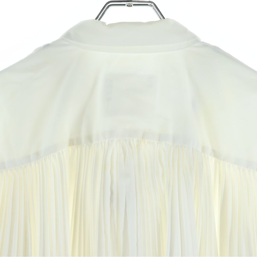 Sacai (サカイ) ドローコード付き プリーツ レギュラーカラー 長袖