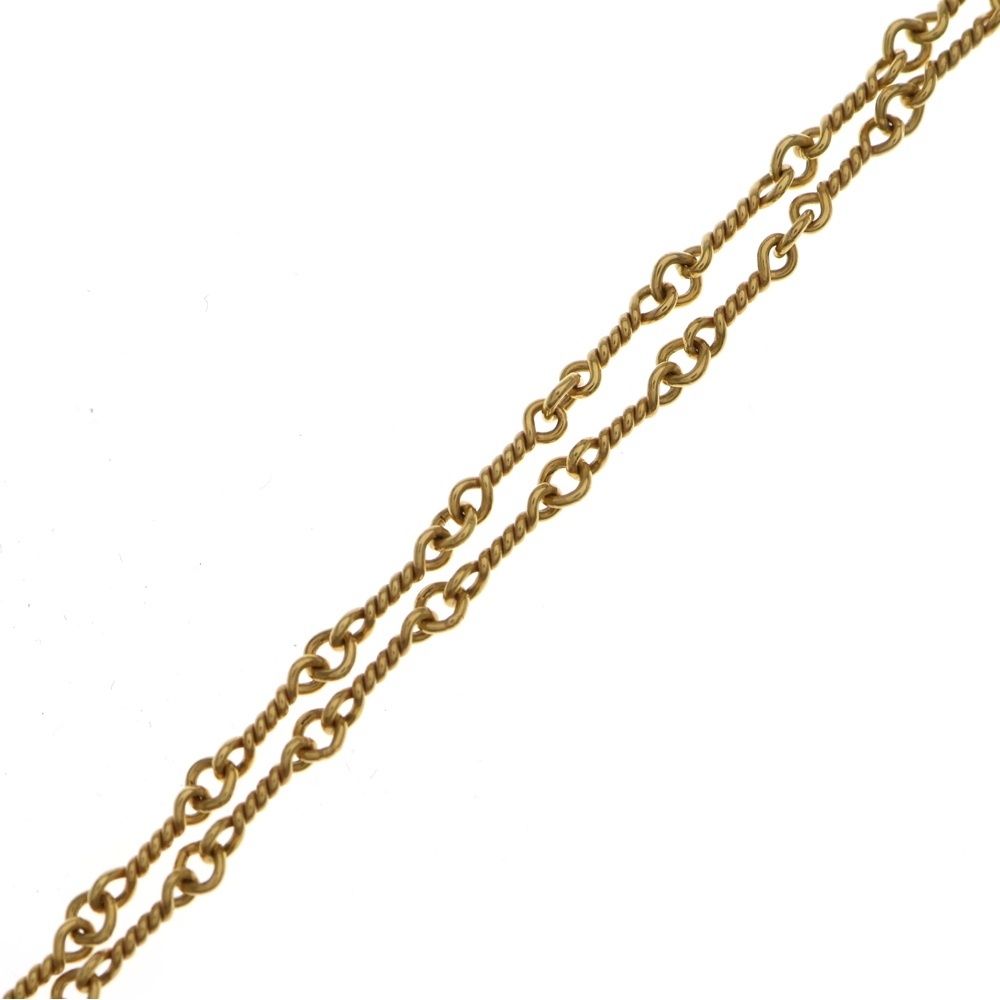 CHROME HEARTS (クロムハーツ) 22K NECKCHAIN T18 ツイストチェーン