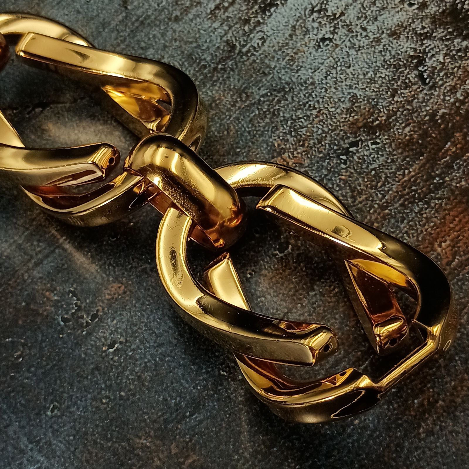 GUCCI グッチ 90s ビッグチェーン ゴールド ブレスレット レディース