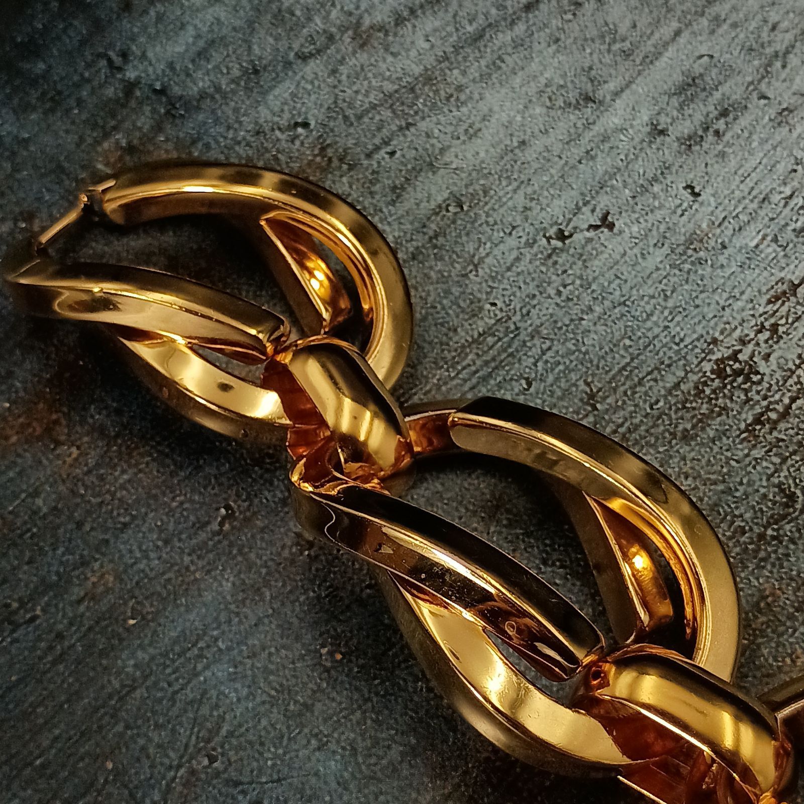 GUCCI グッチ 90s ビッグチェーン ゴールド ブレスレット レディース