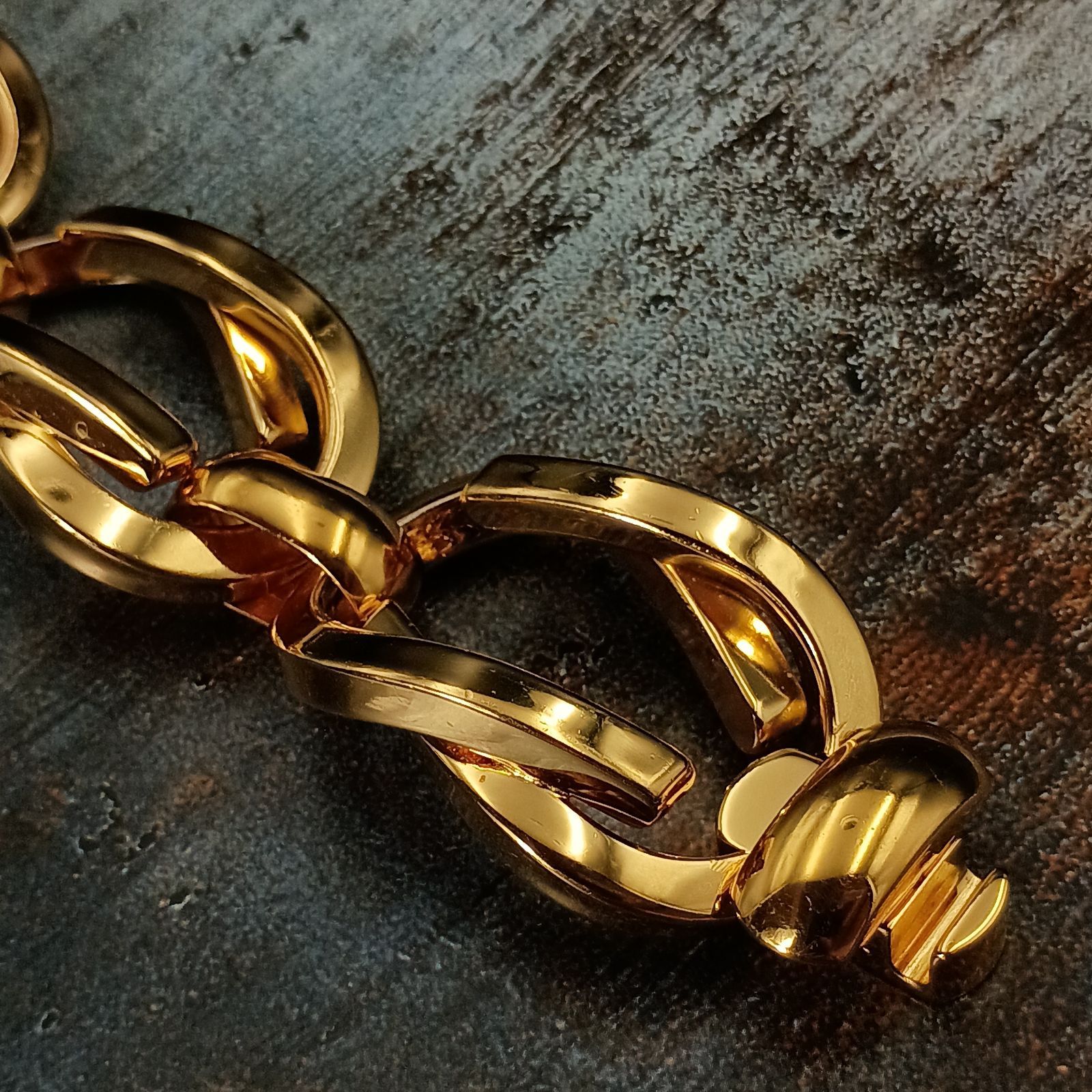 GUCCI グッチ 90s ビッグチェーン ゴールド ブレスレット レディース