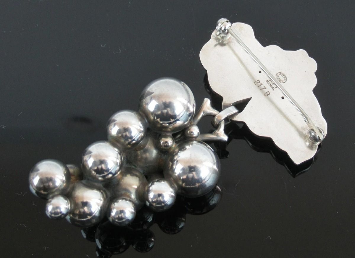 GEORG JENSEN ジョージ・ジェンセン ピンブローチ #217B ぶどう 葡萄