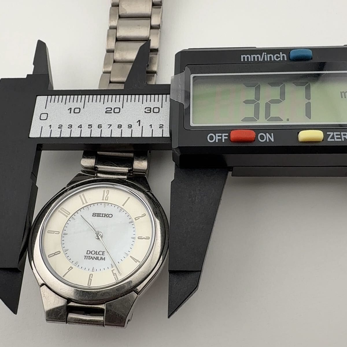 SEIKO 8J41-6180 セイコー DOLCE ドルチェ TITANIUM チタン シェル文字