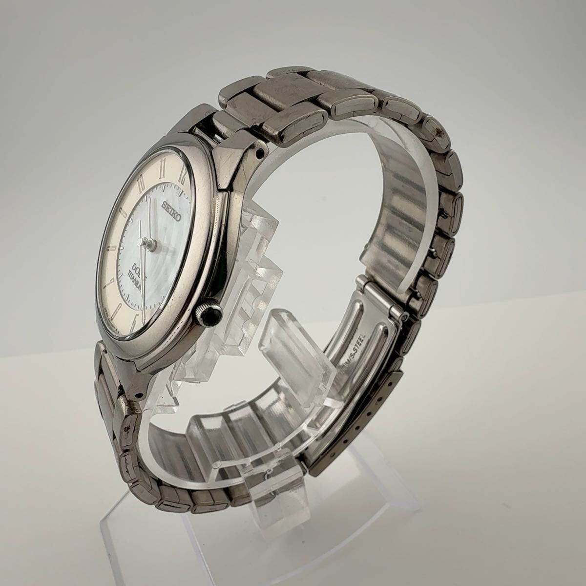 SEIKO 8J41-6180 セイコー DOLCE ドルチェ TITANIUM チタン シェル文字