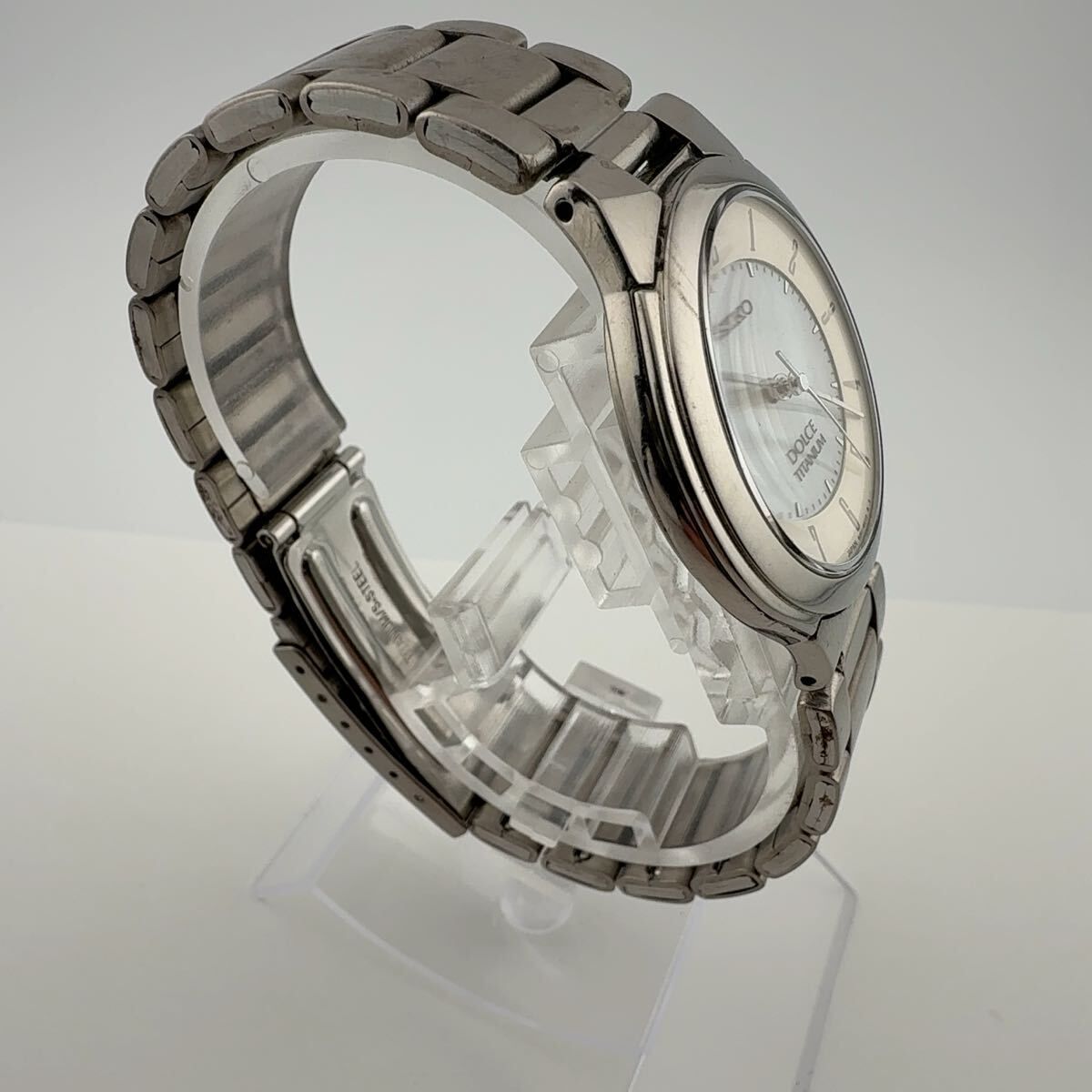 SEIKO 8J41-6180 セイコー DOLCE ドルチェ TITANIUM チタン シェル文字