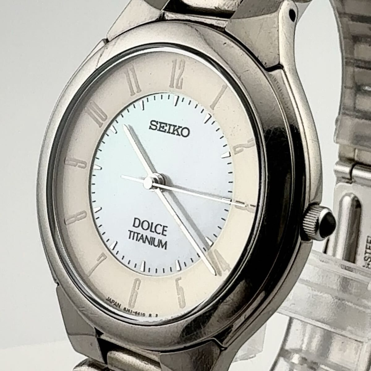 SEIKO 8J41-6180 セイコー DOLCE ドルチェ TITANIUM チタン シェル文字
