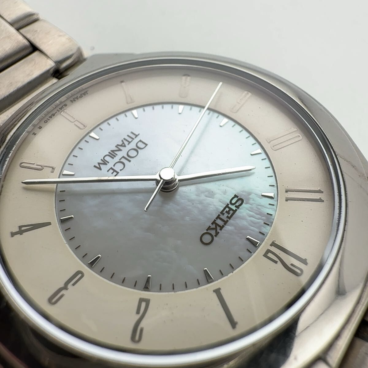SEIKO 8J41-6180 セイコー DOLCE ドルチェ TITANIUM チタン シェル文字