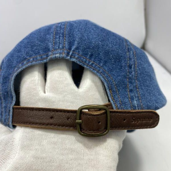 中古】SUPREME Box Logo Denim Camp Cap インディゴ シュプリーム[24