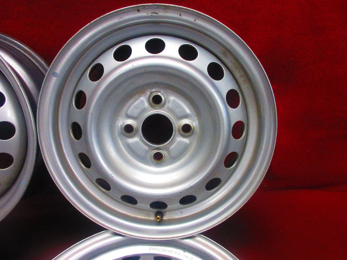 スチール ホイール 4本 トヨタ 160系 プロボックス サクシード純正 14