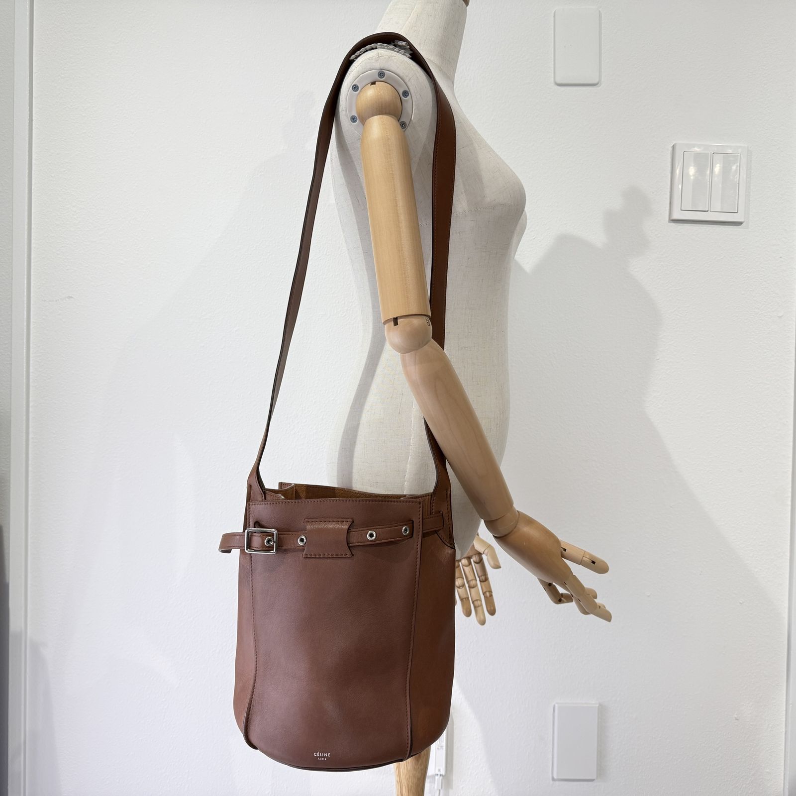 CELINE（セリーヌ）ビッグバッグ バケット ショルダーバッグ ブラウン