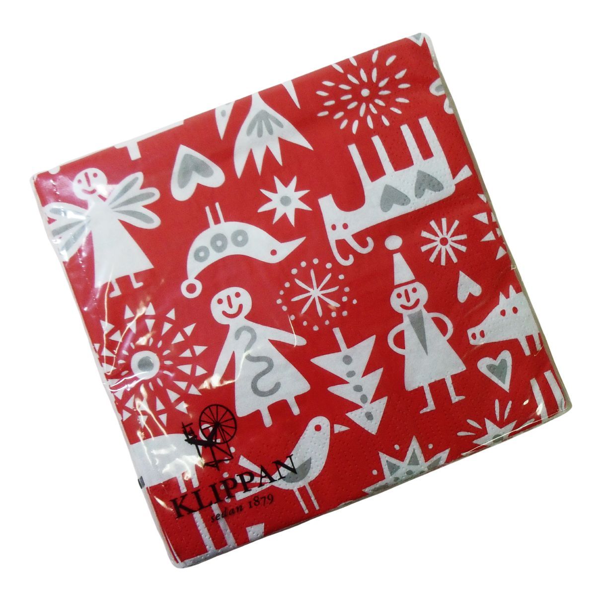 スウェーデン ペーパーナプキン クリスマス 赤 クリッパン KLIPPAN ペーパーナプキン ◇新品◇ おしゃれ カフェ