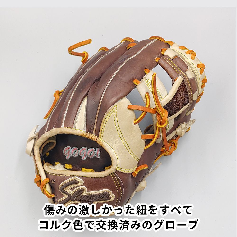 全紐交換済み】 スラッガー 軟式グローブ / 内野手用 型付け済み