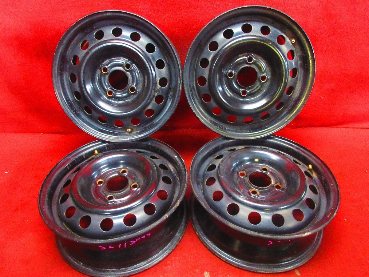 スチール ホイール 4本 日産 ノート E12 純正 14×5J 4穴 PCD 100 +40