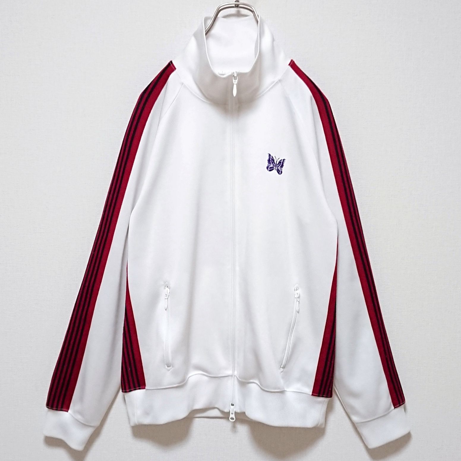 希少 ニードルス バタフライ 刺繍 ロゴ ライン トラック ジャケット 希少 ニードルス バタフライ 刺繍 ロゴ ライン トラック ジャケット