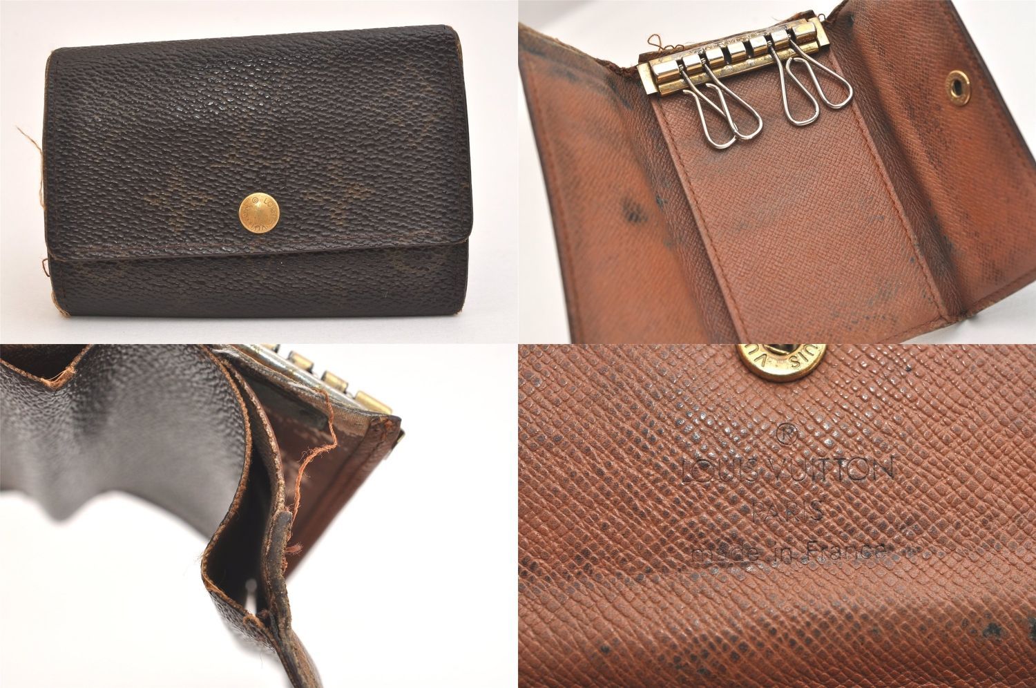 LOUIS VUITTON ルイヴィトン モノグラム キーケース 5セット ブラウン