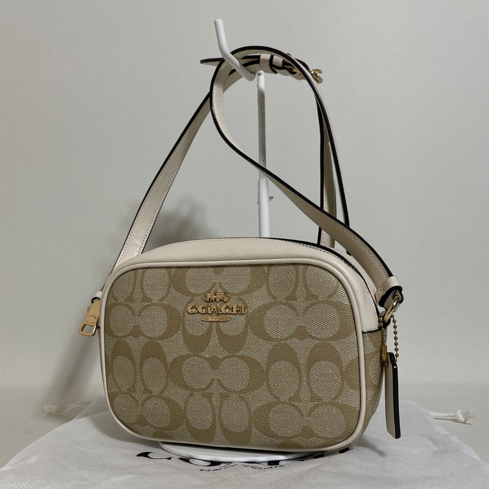 2601-106｜極美品｜コーチ シグネチャー ショルダーバッグ ホワイト 