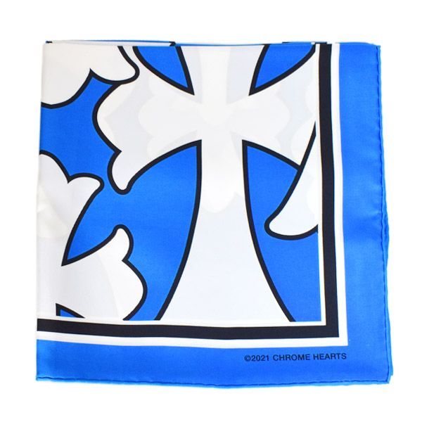 新品】クロムハーツ スカーフ CHROME HEARTS バンダナ シルク100