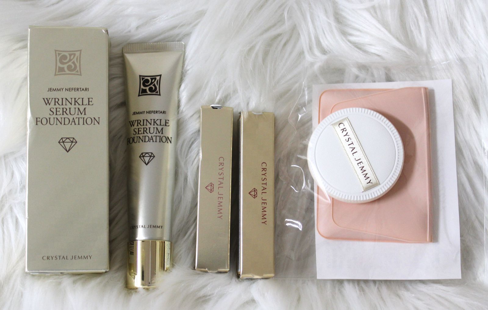 ジェミーネフェルタリ リンクルセラムファンデW02内容量20g中約9割程