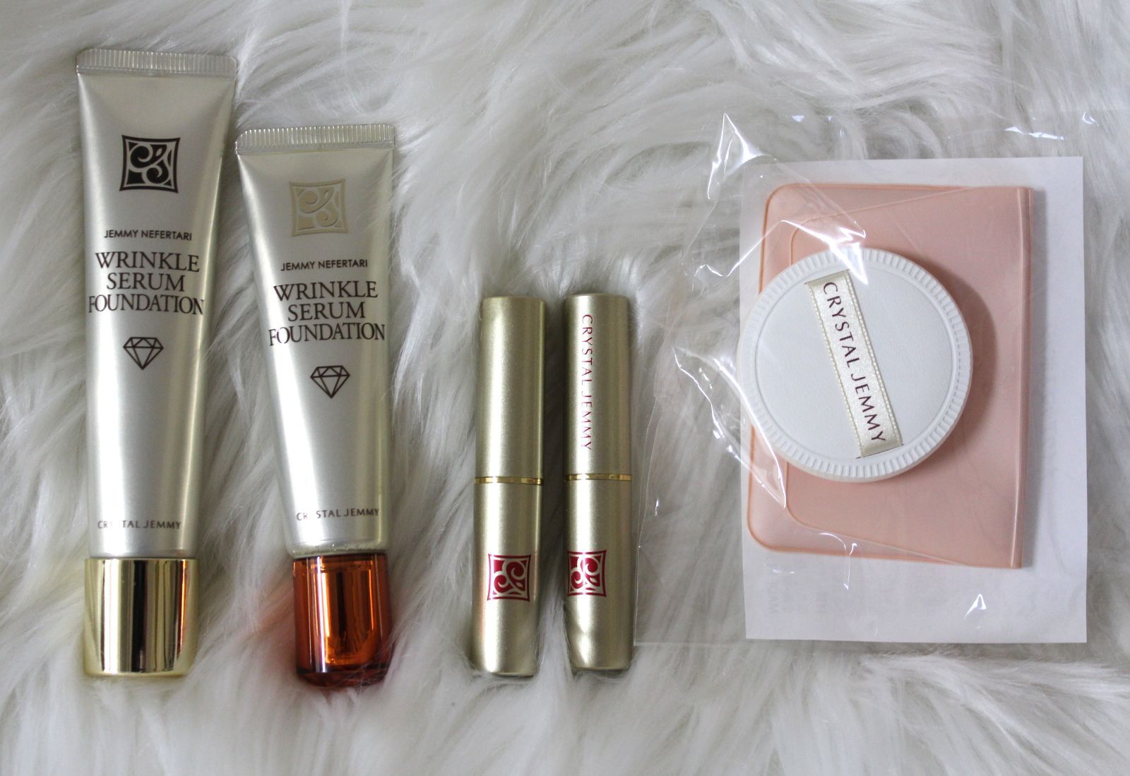 ジェミーネフェルタリ リンクルセラムファンデW02内容量20g中約9割程