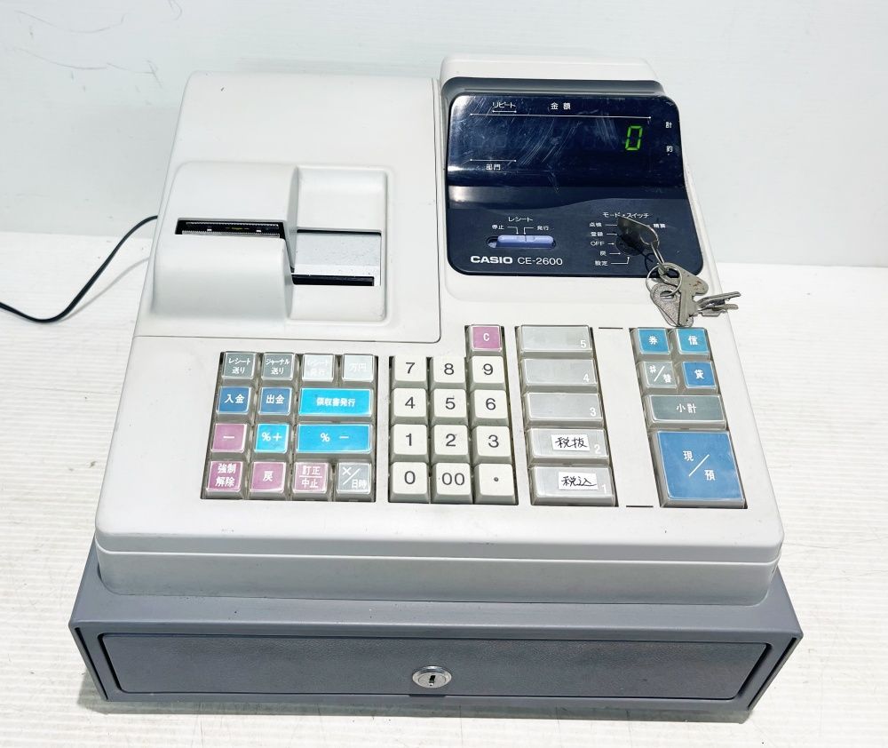 簡易動作確認済み CASIO カシオ レジスター CE-2600 5部門 □V-17