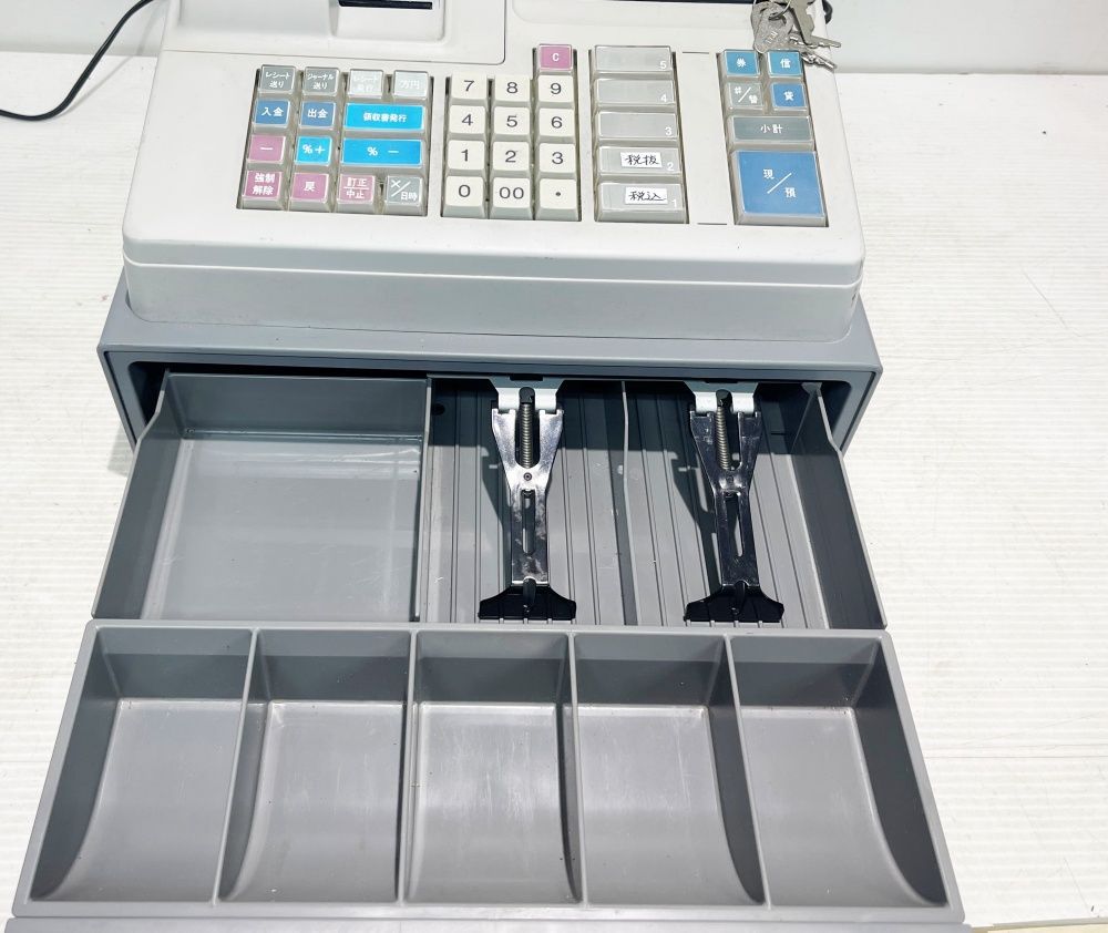 CASIO カシオ レジスター CE-2600動作確認済 簡易動作確認済み CASIO カシオ レジスター CE-2600 5部門 □V-17