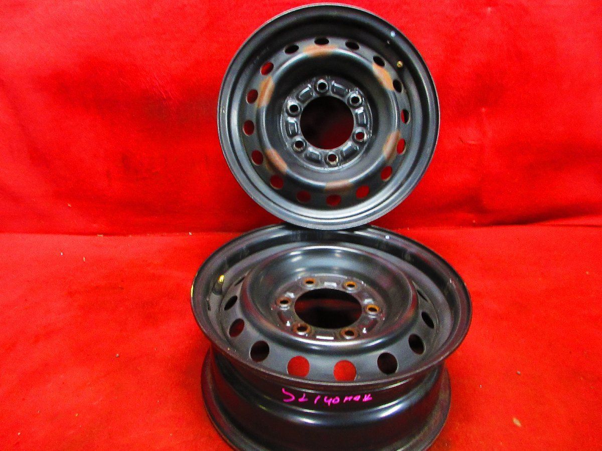 スチール ホイール 2本 トヨタ純正 ハイエース 200系 15×6J 6穴 PCD