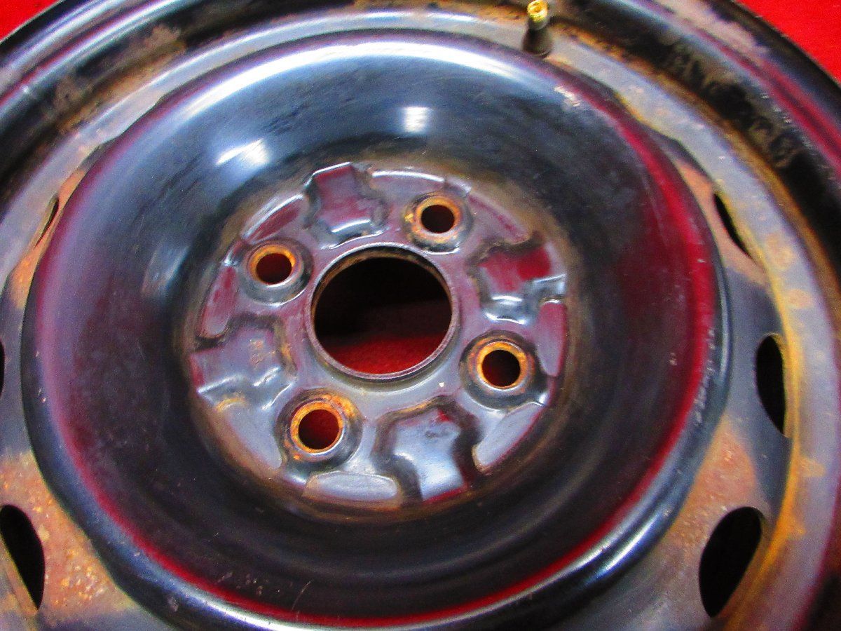 スチール ホイール 2本 マツダ MAZDA 純正 デミオ 14×6J 4穴 PCD 100 +